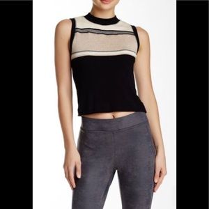 💕Free People Move With It Crop Top Ribbed Tee XS